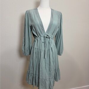 Baltic Born Tie-Front Mini Dress